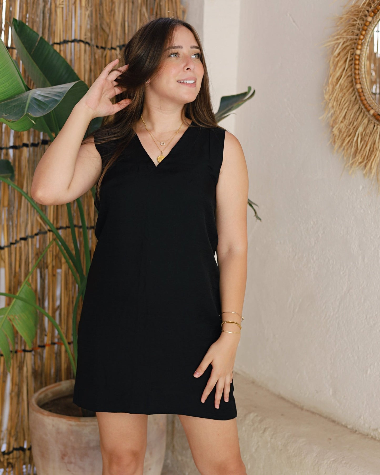 Linen Short Dress - Sukun