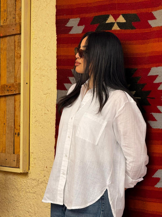 White Linen Shirt