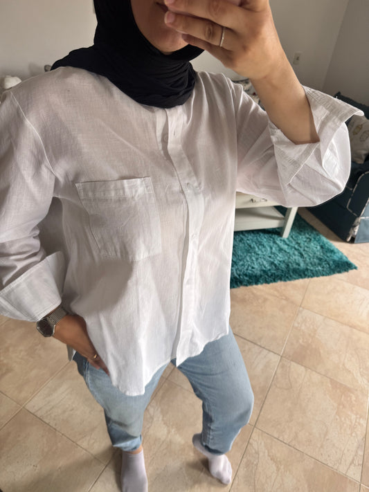 White Linen Shirt